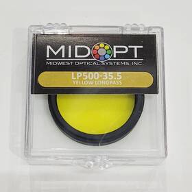 Lp500-35.5 Midwest Optical Systems Inc. Midopt Yellow Longpass Filter