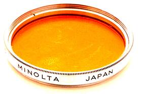 Minolta F43-nb 43mm Coated Glass 85 Orange Filter For A Hi-matic 7s Ii Camera