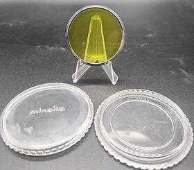 F52na Minolta Vintage Original Y48 Filter 52mm Silver Rim W Case