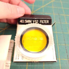 L398m Minolta Vintage Genuine 40.5mm Y52 Yellow Screw In Filter Barely Used L398m Minolta Vintage Genuine 40.5mm Y52 Yellow Screw In Filter Barely Used
