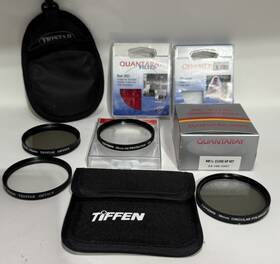 Mixed Brands 24-166-3897 Tiffen 58mm Uv Circular Camera Lens Filter Lot With Quantaray And Tristar Cpl
