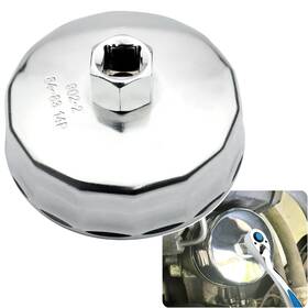 14flutes Moebulb 240812 84mm Oil Filter Wrench Compatible With 84 Mm Silver
