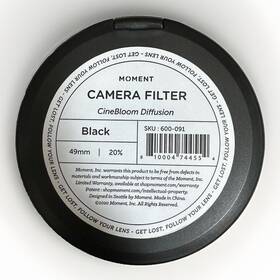 600-091 Moment 49mm Cinebloom Diffusion Filter 20% #600-091 X-100 Fujifilm
