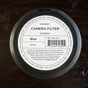 600-128 Moment Cineflare 67mm Streak Lens Filter - Blue