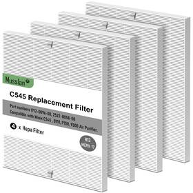 C545 Musslan True Hepa Replacement Filter 4 Pack H13 Air