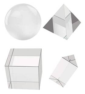 Natureman 709161598530 4 Pack K9 Optical Crystal Photography Prism Set With Include 50mm