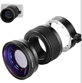 10100457 Neewer Wide Angle Lens For Sony Zv1 Camera 2 In 1 18mm Hd
