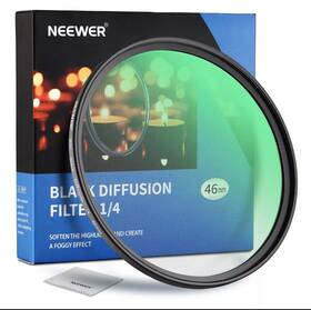 10101368 Neewer 46mm Black Pro-mist 1/4 Filter Dream Cinematic Effect Ultra-slim