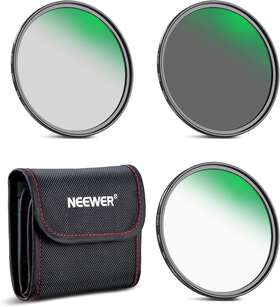 10101513 Neewer 77mm Lens Filter Kit Nd8 Nd64 Cpl Set With 30 Layers Nano Coating