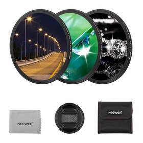 10101518 Neewer 3pcs 77mm Star Filters Adjustable Cross Screen Effect Filter 10101518 Neewer 3pcs 77mm Star Filters Adjustable Cross Screen Effect Filter