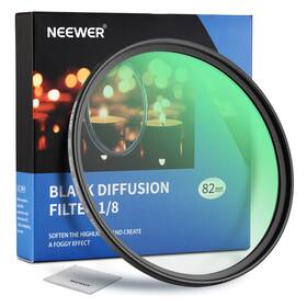 10101551 Neewer 82mm Black Diffusion 1/8 Dreamy Cinematic Effect Camera Ultra Slim Filter