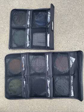 10101701 Neewer 9pcs 72mm Resin Full Color Lens Filter Set&2 Pouches Accessories