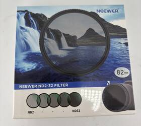 Nd2-nd32 Neewer 10101789 82mm Hd Variable Nd Filter 1-5 Stops No X Cross/optical Glass