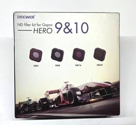 10101888 Neewer 4 Packs Lens Filter Nd Kit For Gopro Hero 10 9 Nd4/nd8/nd16/nd32
