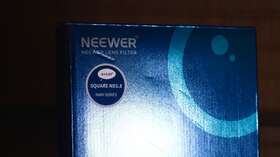 10102044 Neewer 4 Inch X5.65 Nd1.8 6 Stops Square Neutral Density Filter - Open Box