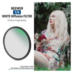 Neewer 191073075535 Soft White Diffusion 1/4 Filter 72mm Closeout Neewer 191073075535 Soft White Diffusion 1/4 Filter 72mm Closeout