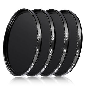 10086162 Neewer 4 Pieces 52mm Infrared X-ray Ir Filter Set With Carrying Pouch