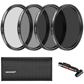 10089682 Neewer 52mm Neutral Density Nd2 Nd4 Nd8 Nd16 Filter And Accessory Kit For Nikon