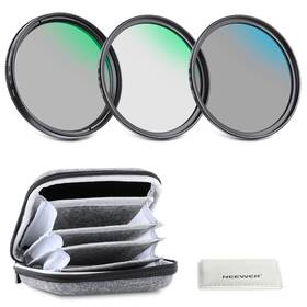 Neewer 921268814526 Nw Series Ad 67mm Uv/cpl/nd4 Filter Kit With Hard Case