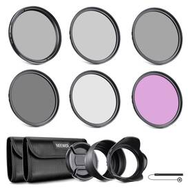 Neewer 921268816117 Nw Series Bd 58mm Uv/cpl/fld/nd Filter Kit For Canon Eos/rebel