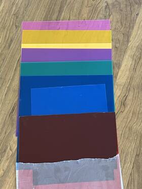 9838 Neewer Color Filter Sheets Lighting Gels Set Of 8 Size 30x30cm