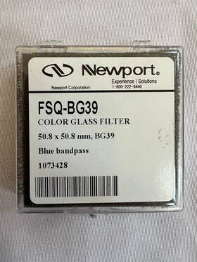 Fsq-bg39 Newport #fsq-bg39 Colored Glass Filter Square Blue Bandpass