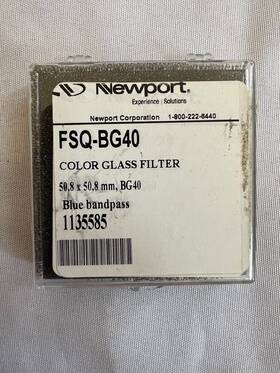 Fsq-bg40 Newport #fsq-bg40 Colored Glass Filter Square Blue Bandpass