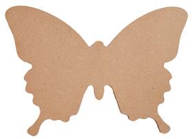 Cr86417 Nicole Crafts 6 Pack Little Birdie Mdf Butterfly 6.5 Inch X4.5 -6.5