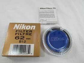 Fta11001 Nikon 62mm B12 80b Blue Color Threaded Screw-in Camera Lens Filter Nob