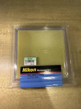 Nk2438 Nikon 77mm Circular Uv Filter Clear Glass For Camera Lens