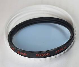 Nkb2 Nikon Nikkor 52mm B2 Light Blue 82a 82-a Glass Lens Filter Japan 52 Mm With Case