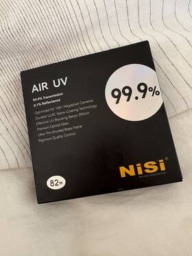 N-679638 Nisi Optics Usa 82mm Air Uv Protection Filter With 99.9% Peak Transmission 48 Multi-la