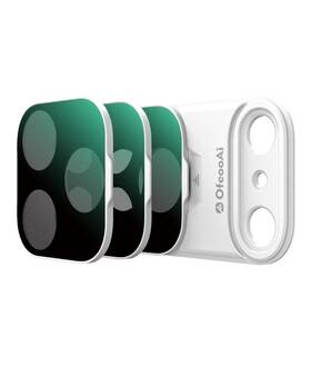 Ofeooai Ds-ip17-nd 3-pack Magneticfilter Kit Uv Cpl Black Mist 1/4 For Iphone 17 Pro/pro Max