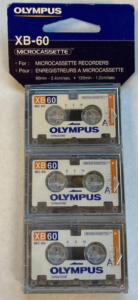 Mc-60 Olympus 050332156692 Olypus Xb-60 Microcassette 3 Pack