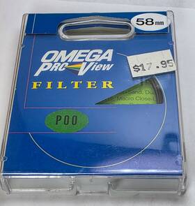 1757 Omega 58mm Yellow-green Po0 Enhancing Glass Lens Filter 58 Mm Japan Coated Po E-58