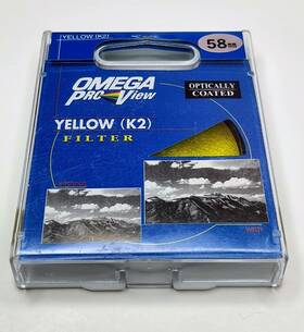 Y258o Omega Genuine 58mm Yellow Y K2 #k2 K-2 K 2 Glass Lens Filter Made In Japan 58 Mm
