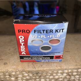 Opteka 049368100120 Opt3fk58mm 58mm 3 Piece Pro Filter Kit Includes Uv Pl Fld
