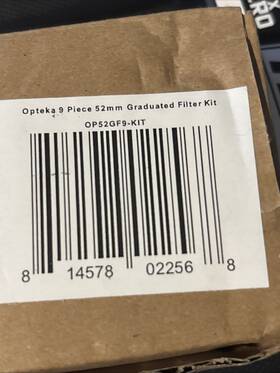 Opgf52 Opteka 52mm 9-piece Hd Multicoated Graduated Color Filter Kit Set
