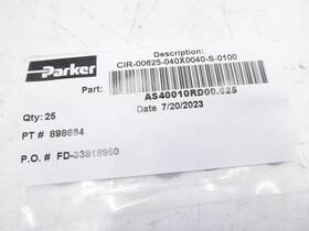 Cir-00625-040x0040-s-0100 Parker As40010rd00.625 25 Pack Ss Screen