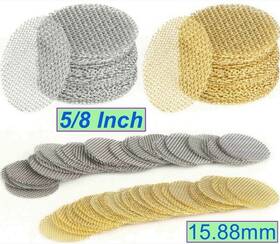 Pipe1brass Pipe Screens Brass 1/2 3/4 5/8 3/8 Inch For Smoking Filters Stainless Steel 200p
