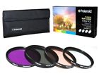 Pl-4fil55 Polaroid Optics Piece Filter Set Uv Cpl Fld Warming