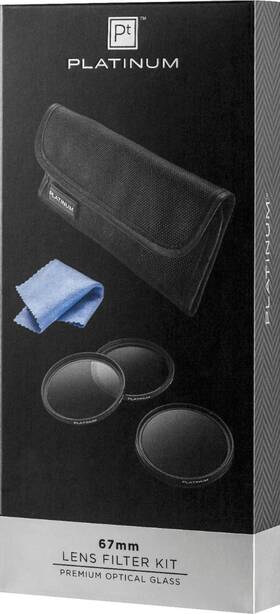 Pt-dfc67 Platinum New 67mm Lens Filter Kit Neutral Density Polarizer Ultraviolet