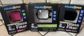 Polarpro 804551327957 Lot Of 3 Gopro Hero Waterproof Housing Filters Macro Lens Magenta Neutral Dens