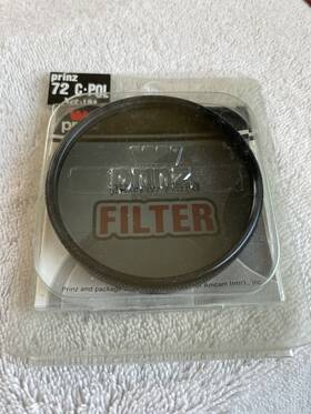 122-164 Prinz 72mm C-pol Circular Polarizer. Vintage. New In Package