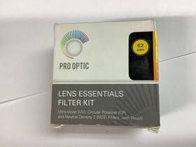 Pro Optic 846431057394 58 Mm Lens Essential Filter Kit With Pouch New