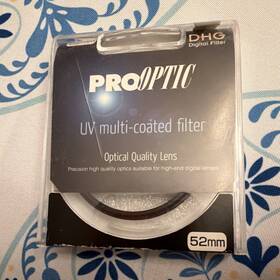 Pro52uv Pro Optic Uv Multi-coated Digital Filter 52mm - New Sealed Package