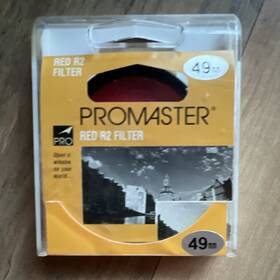 3975 Promaster Red R2 49mm Circular Camera Filter Black And White Contrast