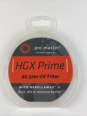 6669 Promaster #6669 Hgx Prime Uv Filter 40.5mm With Repellamax Ii New In Box