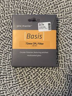 70442 Promaster 72mm Circular Polarizer Filter - Basis