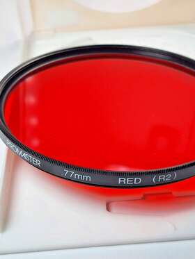 77red25a Promaster Pro 77mm Red R2 #25a Glass Lens Filter 77 Mm 25a 25 A Black And White Film Japan